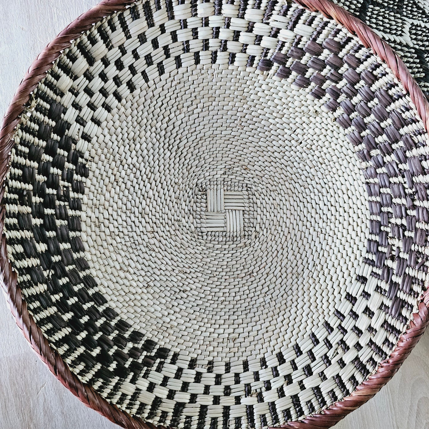 Set of 4 Handmade African Baskets Zimbabwe | Boho Wall Decor 4A
