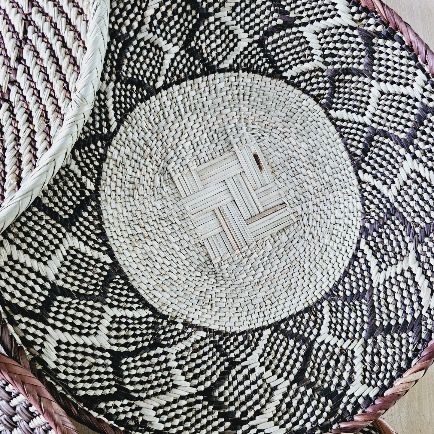 Set of 4 Handmade African Baskets Zimbabwe | Boho Wall Decor 4A