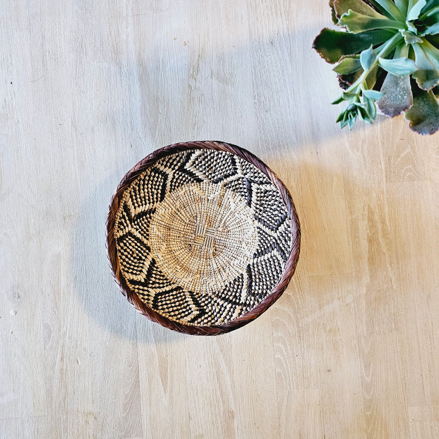 Set of 4 Handmade African Baskets Zimbabwe | Boho Wall Decor