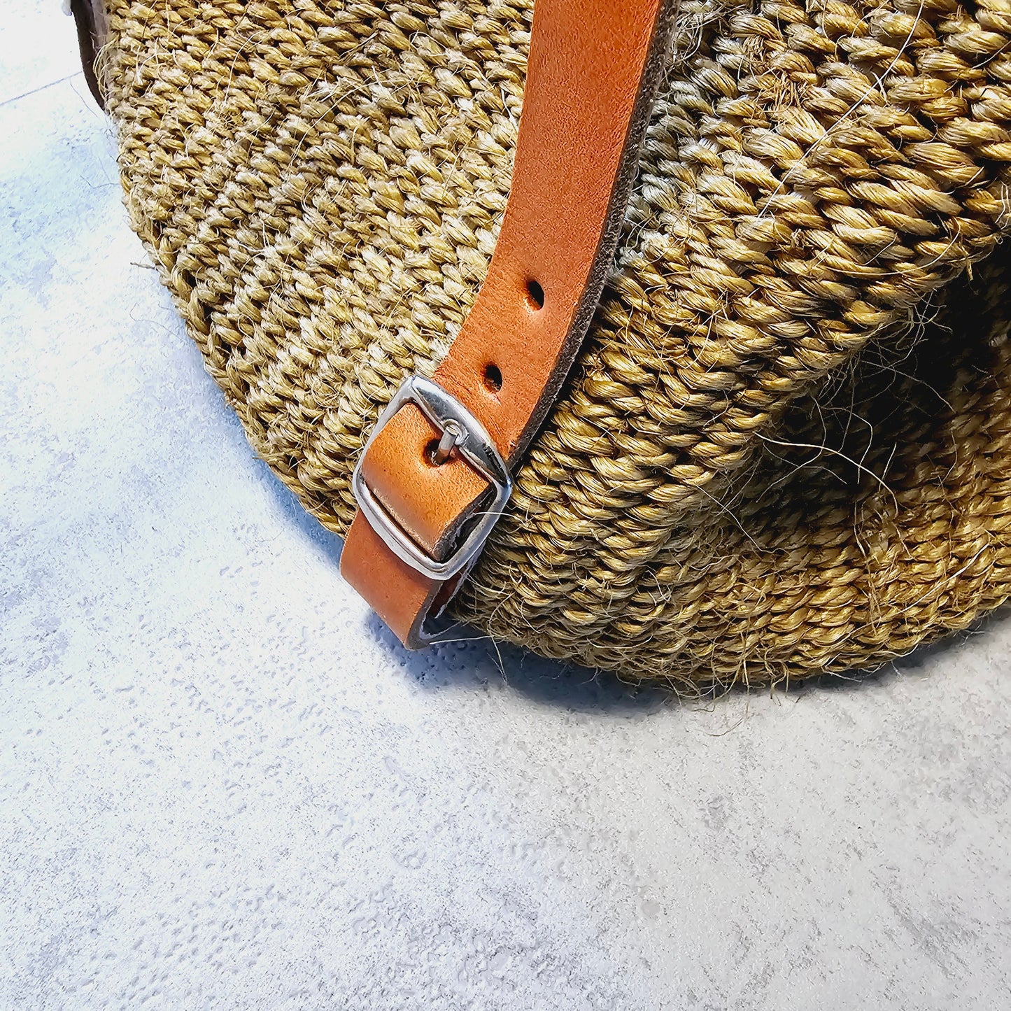 Handwoven Sisal Backpack, African Backpack, Kiondo Bag