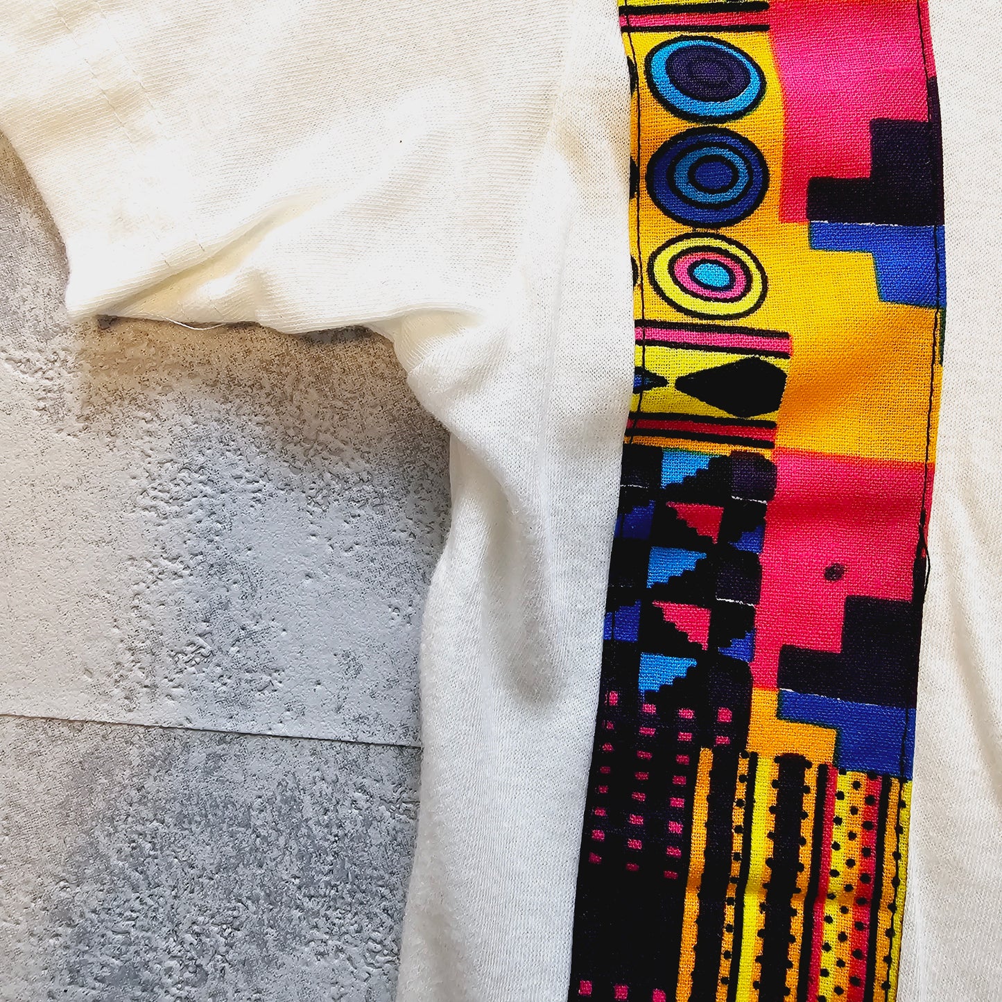 Kids T-shirt with African Ankara Print Detail | 100% cotton