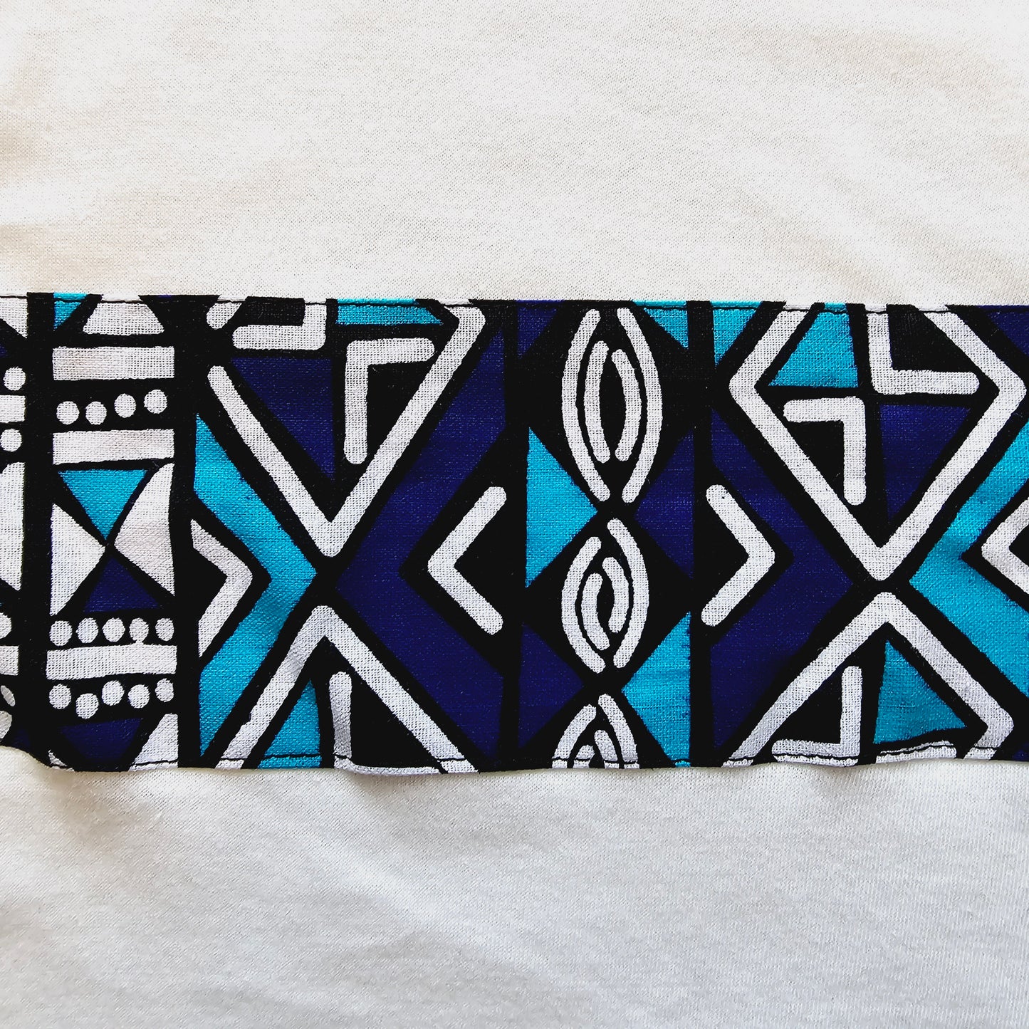 Kids T-shirt with African Ankara Print Detail | 100% cotton