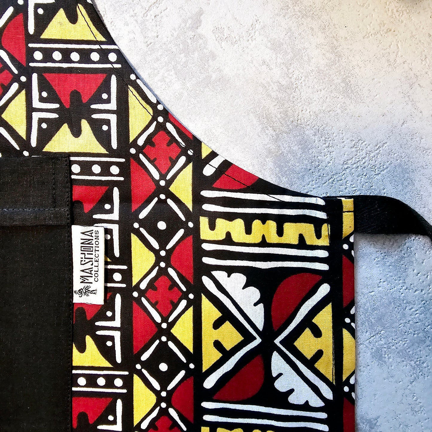 Handmade African Print Apron with Pocket