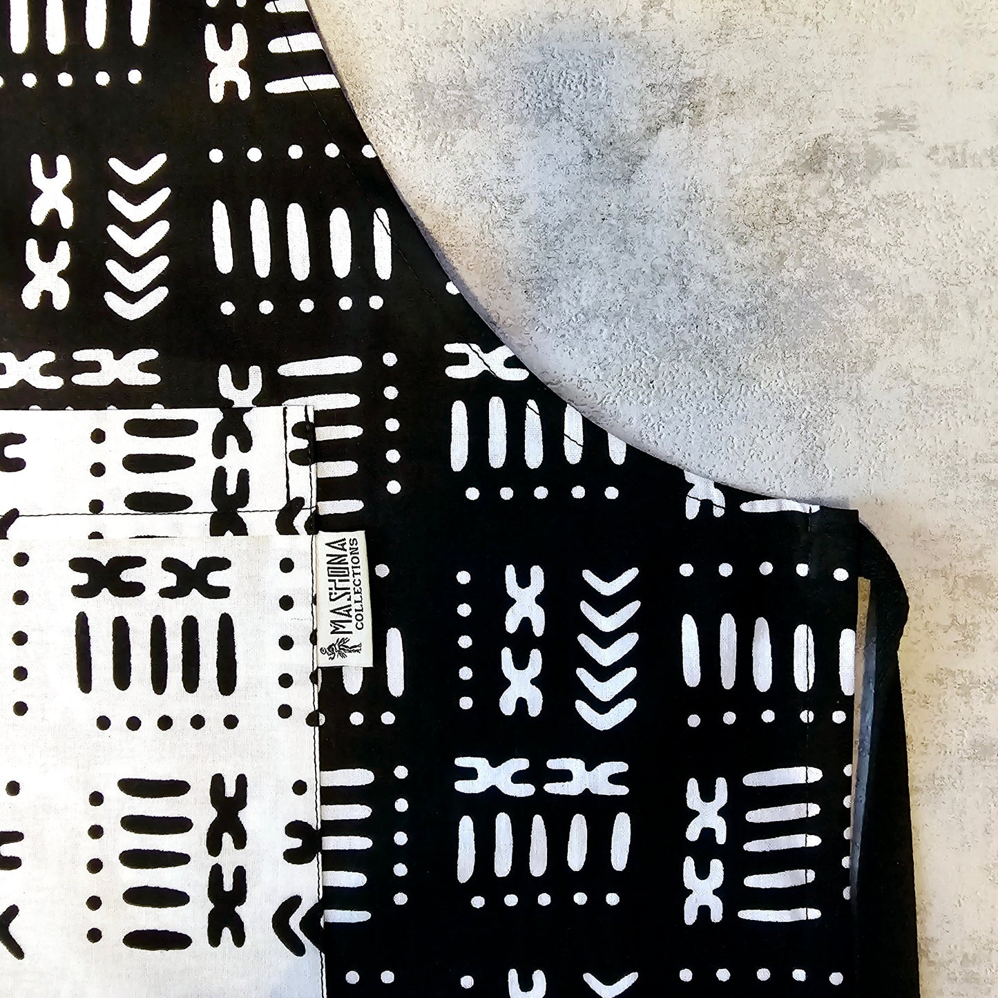 Handmade African Print Apron with Pocket