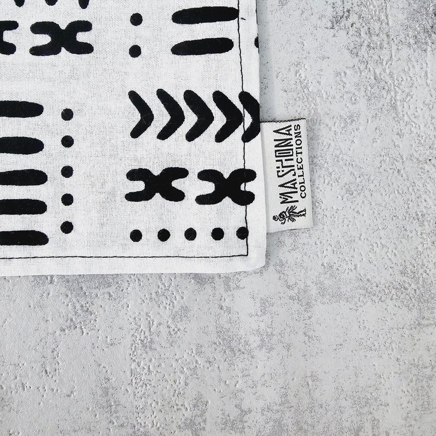 Handmade ''Bogolan'' Inspired Print Placemats | African Print Washable Placemats