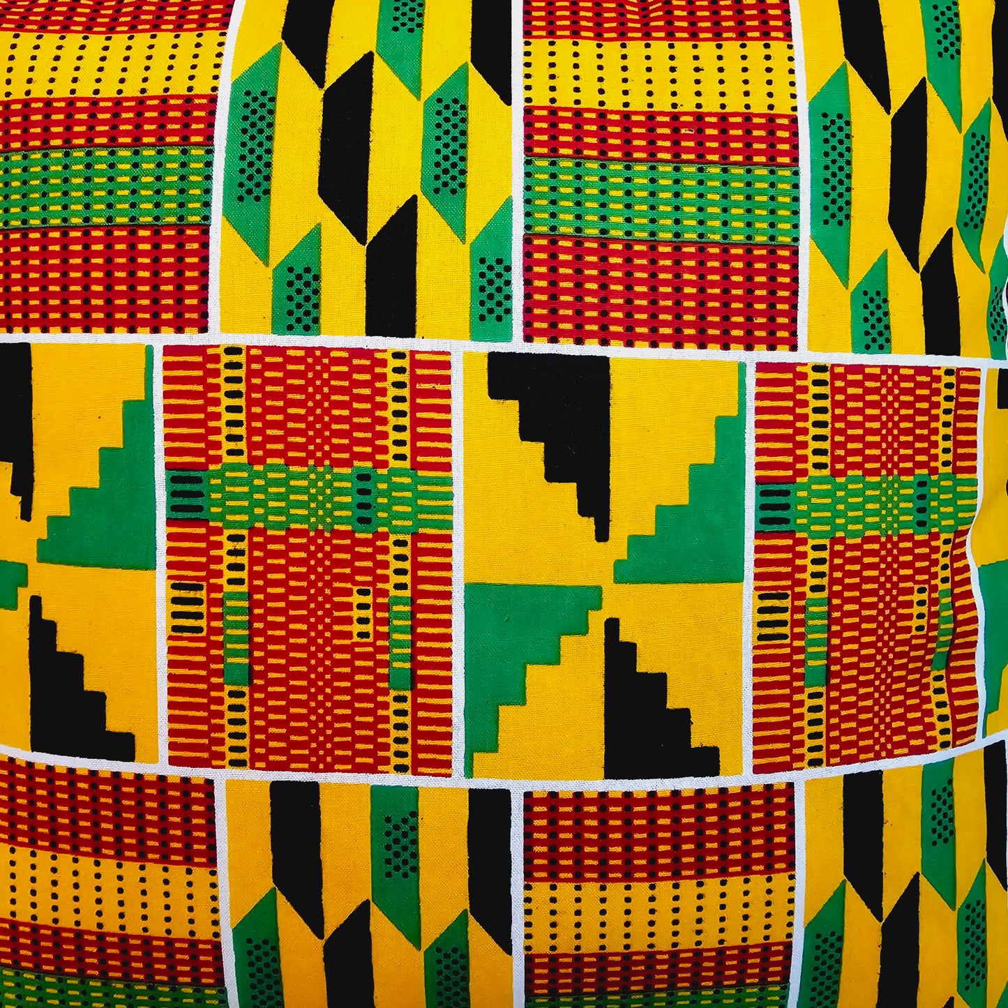 Set of 2 / 4 African Print | 40x40cm | Mudcloth Boho Cushion Cover 100% Cotton Wax Ankara Fabric