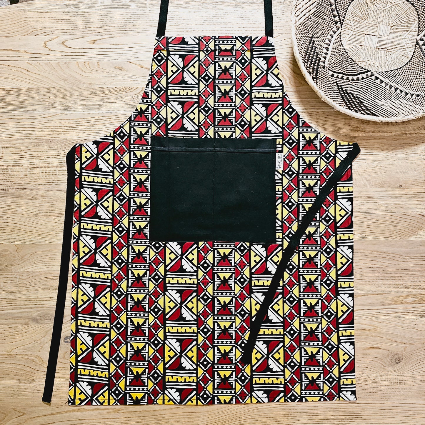 Handmade Apron and Matching Oven Gloves Set