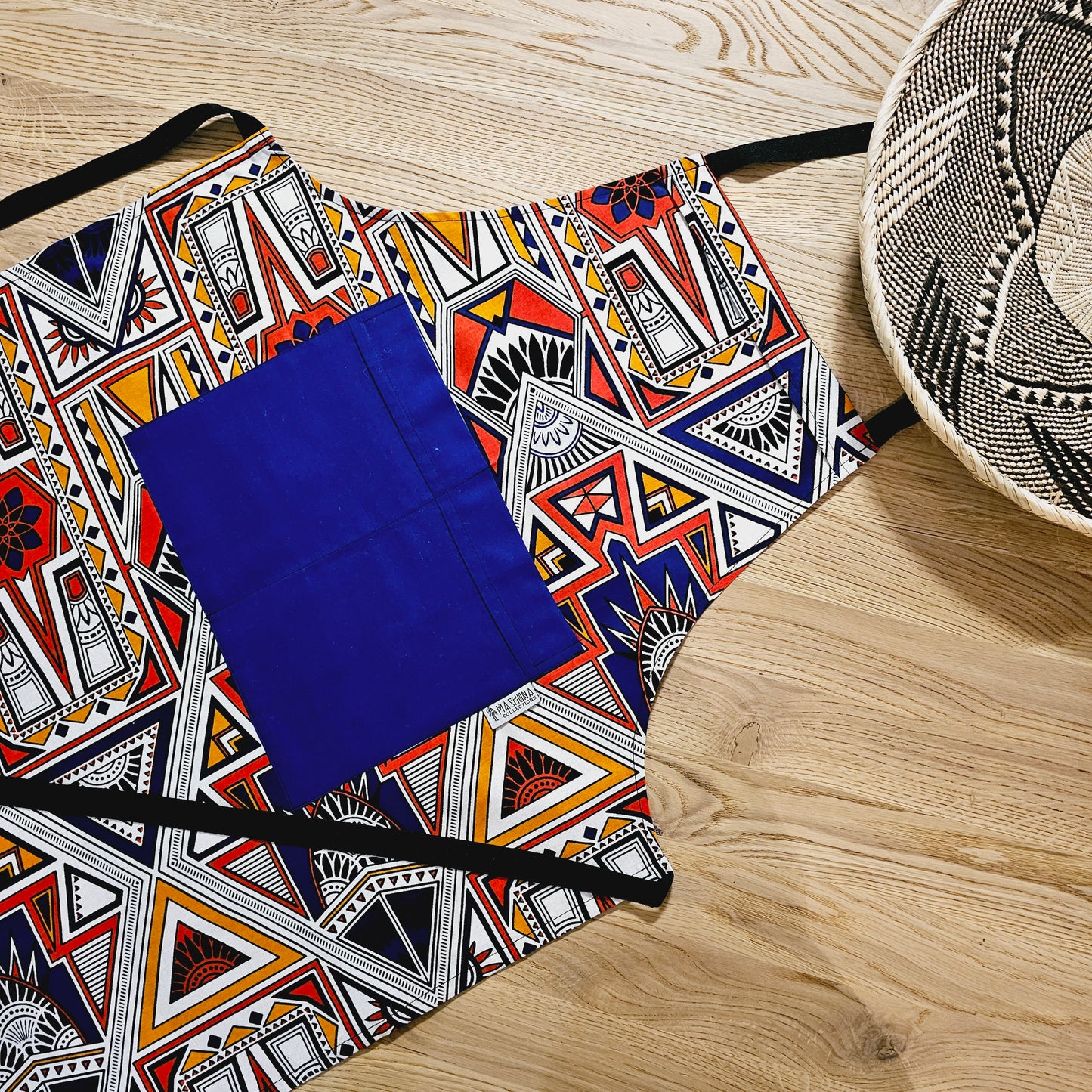 Handmade Apron and Matching Oven Gloves Set