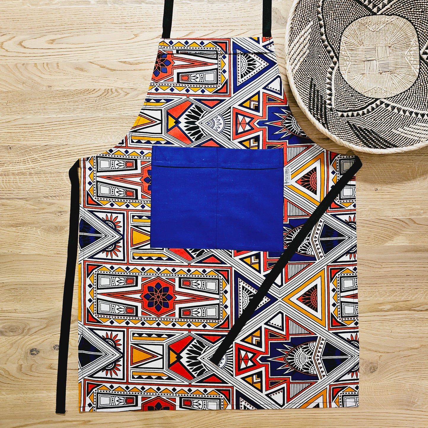 Handmade Apron and Matching Oven Gloves Set