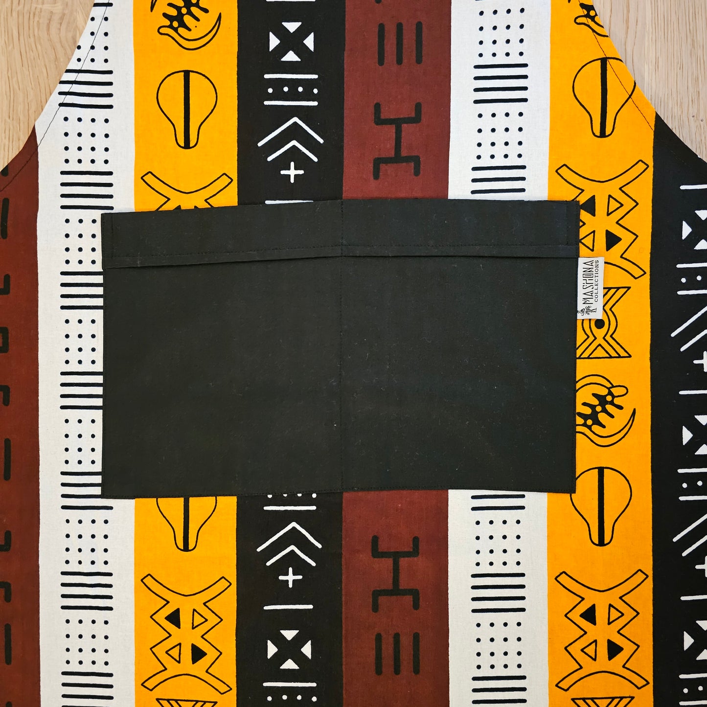 Handmade African Print Apron with Pocket