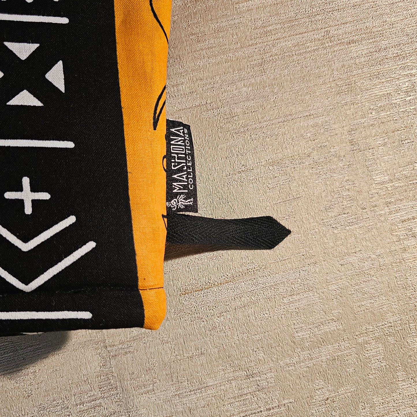 Set of 2 Handmade "Mudcloth" Bogolan Print Inspired African Print Oven Glove