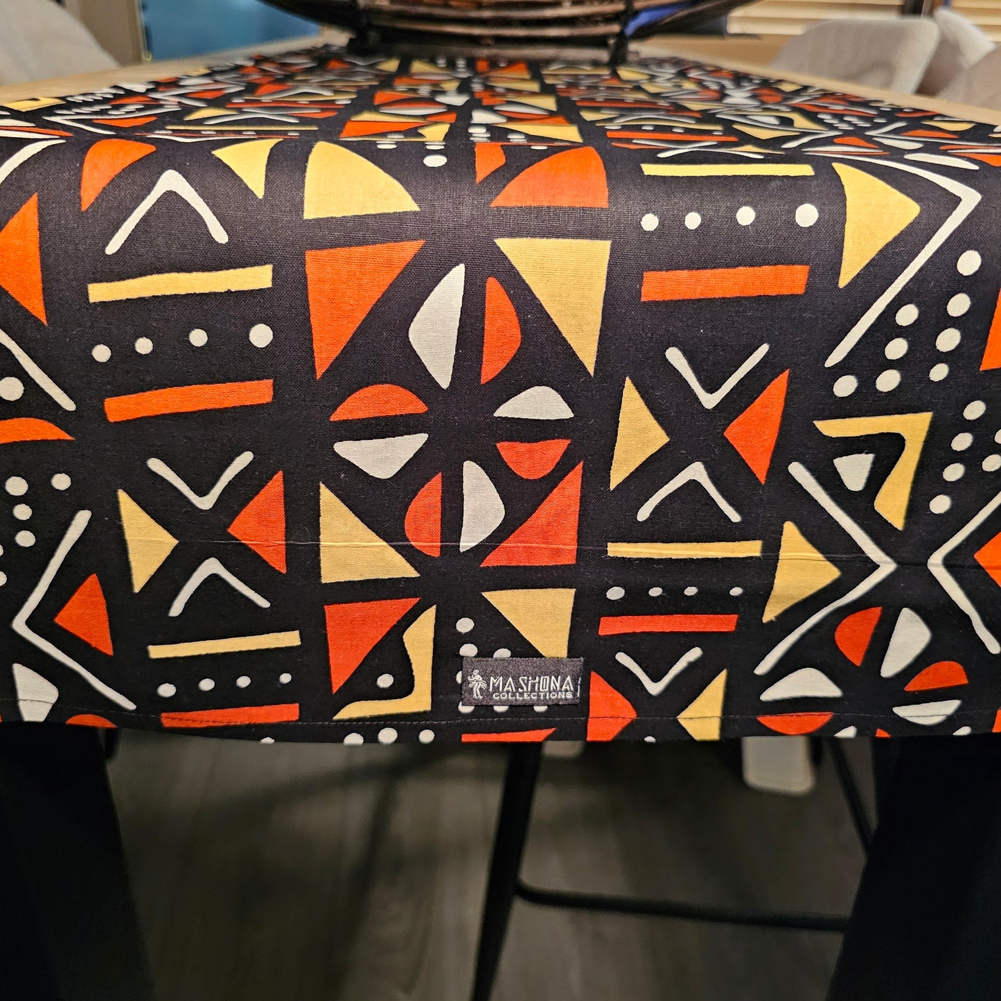 Handmade Table Runner 160x35cm | 180x35cm |200x35cm | African Print "Mudcloth" Bogolan Inspired Fabric 100% Cotton