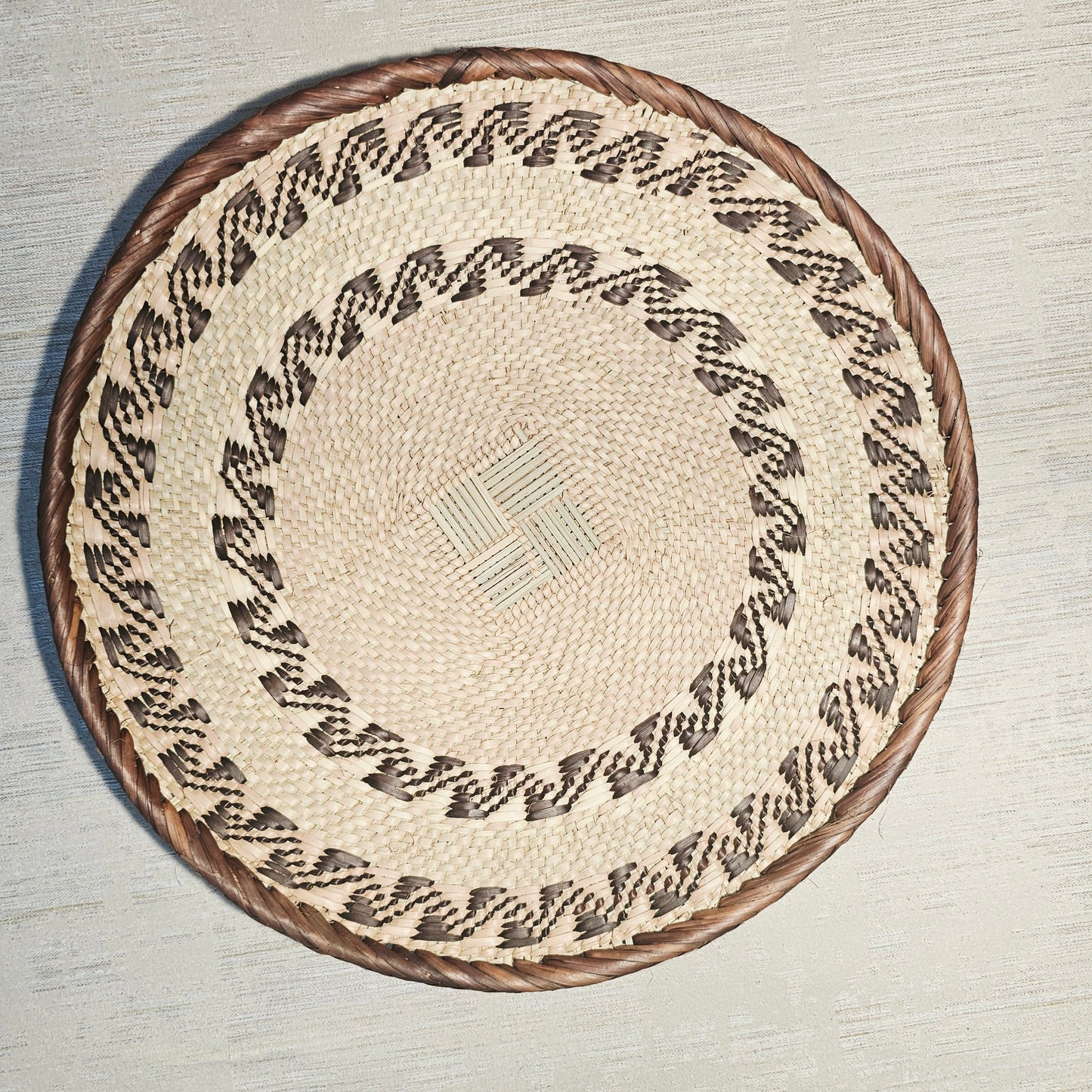 Set of 2 Handmade African Wall Baskets | Zimbabwe Baskets | Boho Wall Decor | 2B