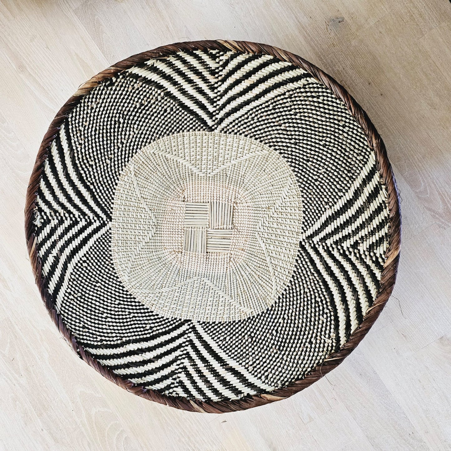Set of 2 Handmade African Wall Baskets | Zimbabwe Baskets | Boho Wall Decor