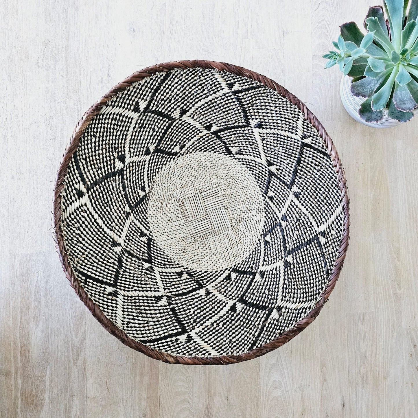Large | 45cm | Handmade African Wall Baskets | Zimbabwe Baskets | Boho Wall Decor