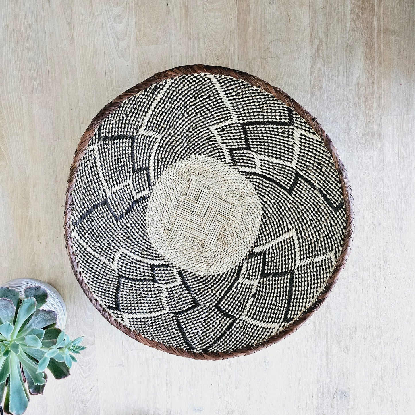 Large | 45cm | Handmade African Wall Baskets | Zimbabwe Baskets | Boho Wall Decor