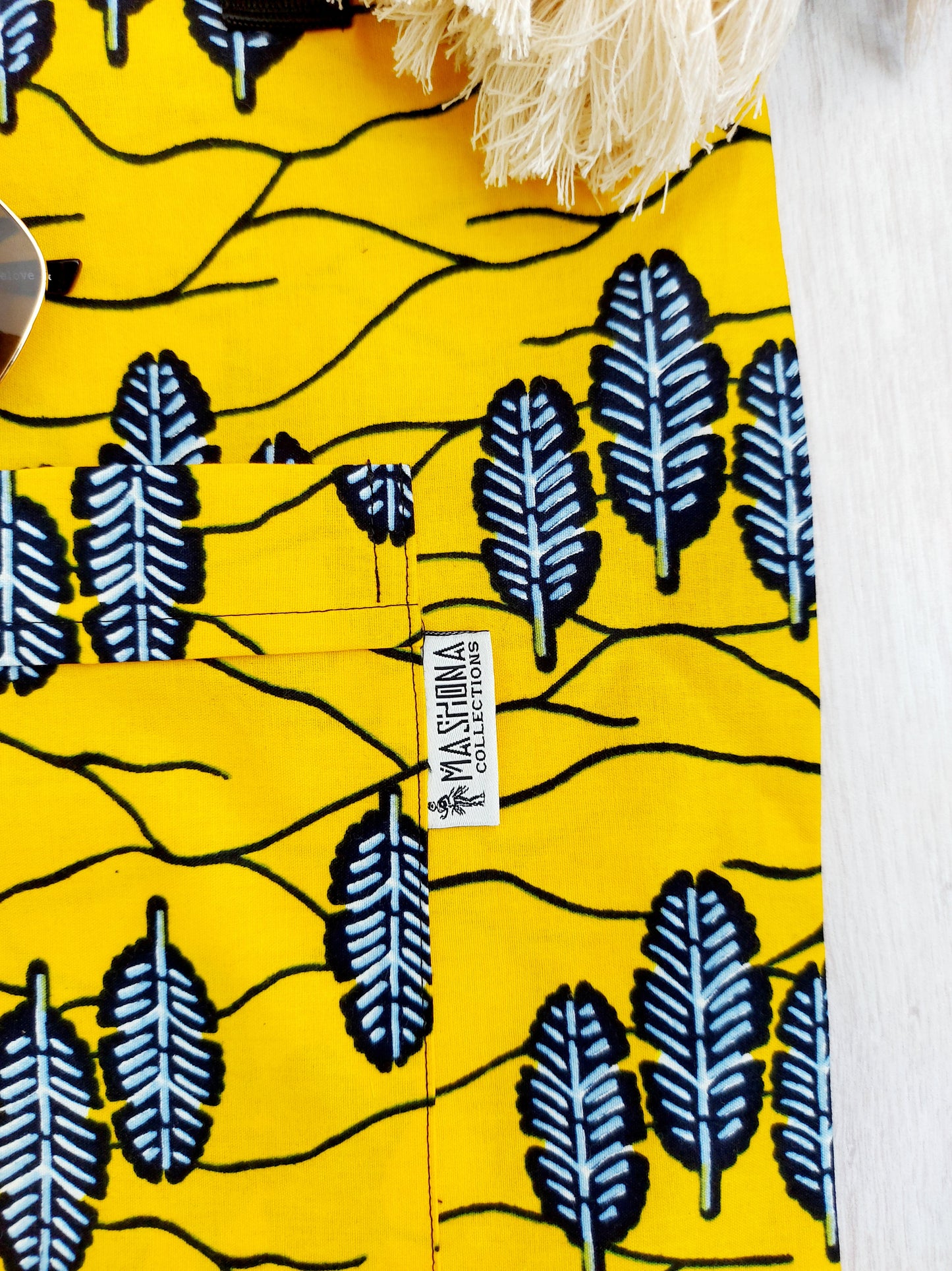 Handmade African Print Tote Bag | Beach Bag | Shopping Bag