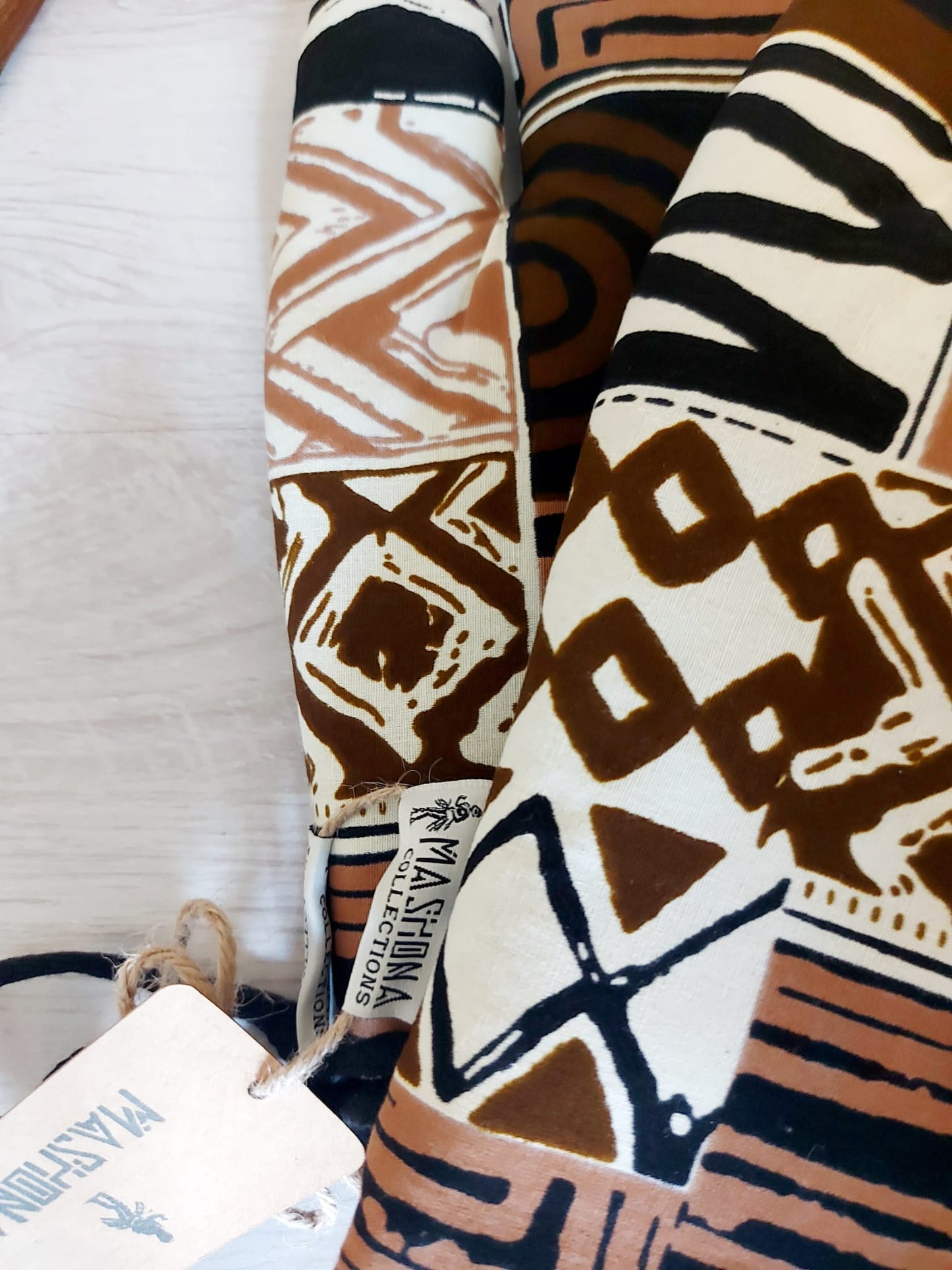 Set of 2 Handmade "Mudcloth" Bogolan Print Inspired African Print Oven Glove