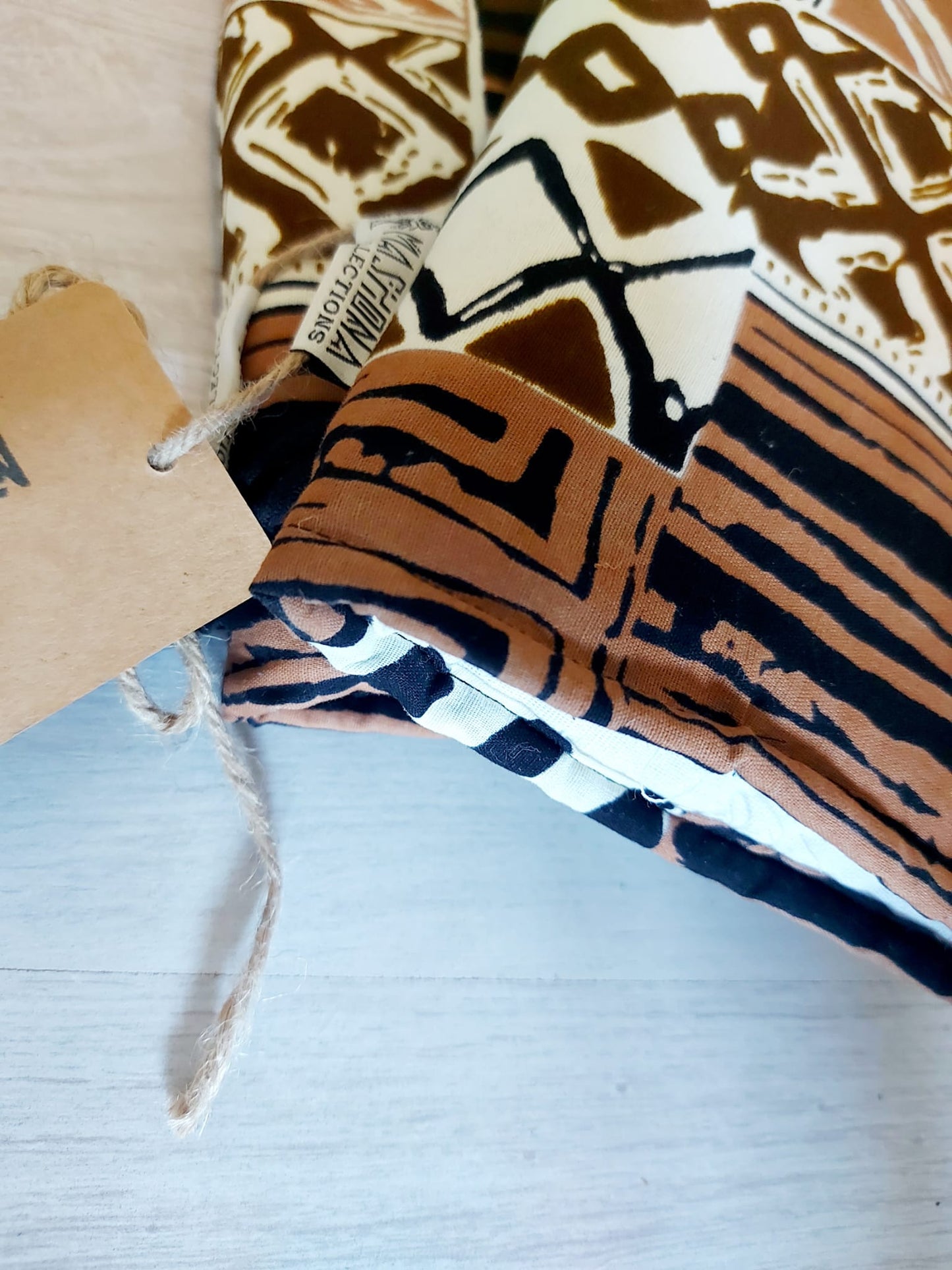 Set of 2 Handmade "Mudcloth" Bogolan Print Inspired African Print Oven Glove