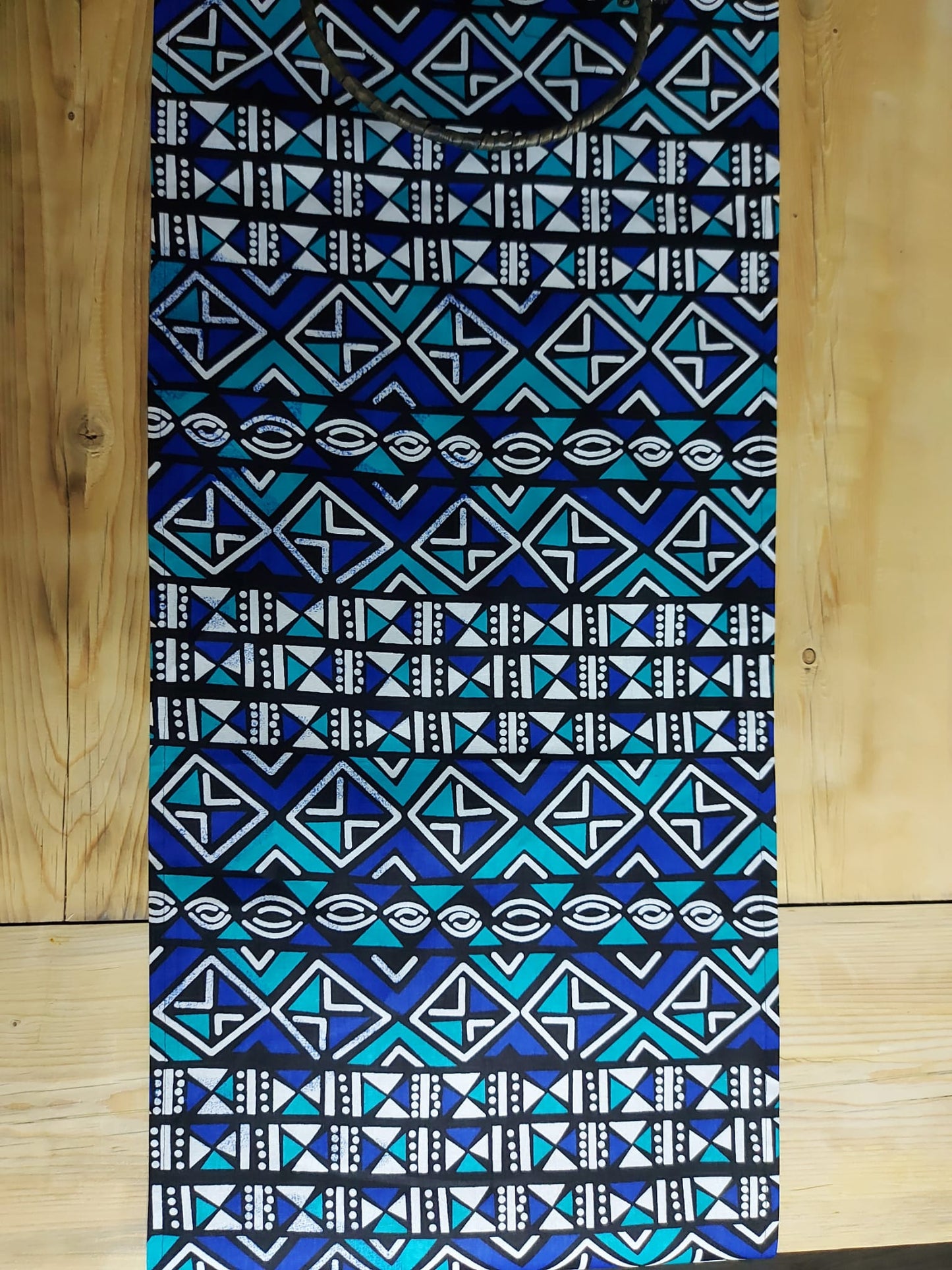Handmade African Print "Mudcloth" Bogolan Inspired Print Table Runner Made from 100% African Print Fabric