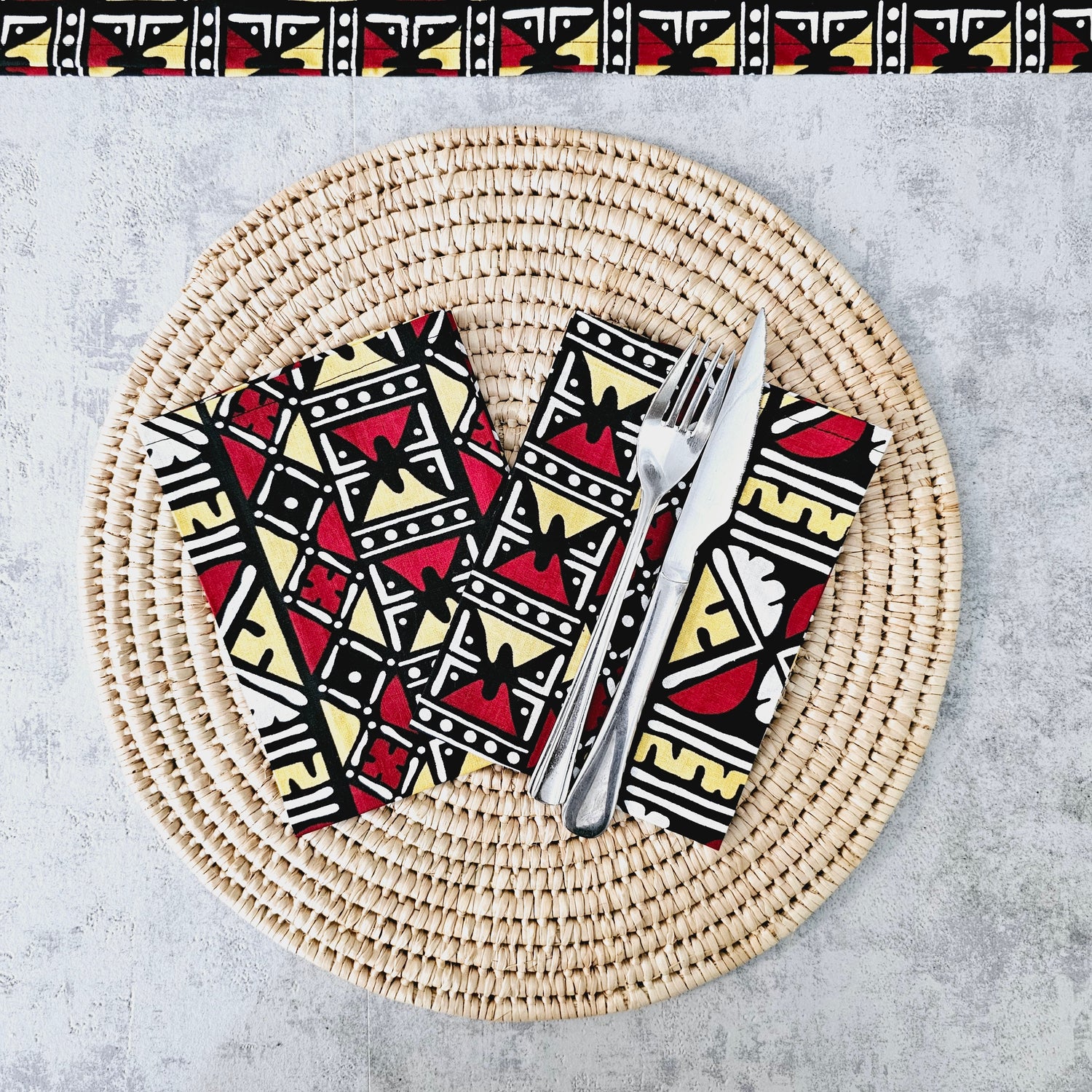 African Print Table Napkins