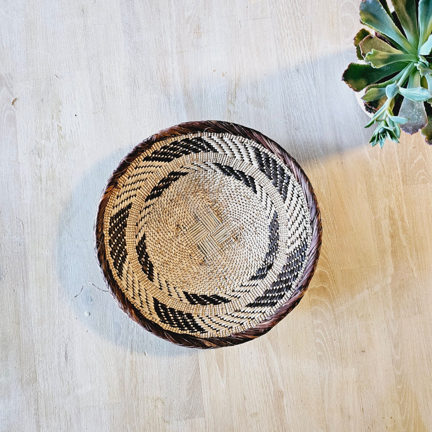 Set of 4 Handmade African Baskets Zimbabwe | Boho Wall Decor