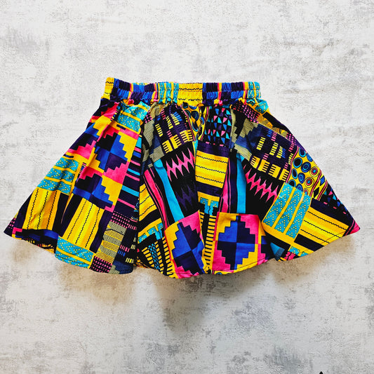 Toddler Cirle Skirt | Ankara Skirt for Girls | Flowy Playful Skirt