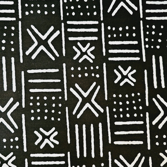 Handmade Table Runner 160x35cm | 180x35 | 200x35cm | African Print "Mudcloth" Bogolan Inspired Print Made from 100% African Print Fabric