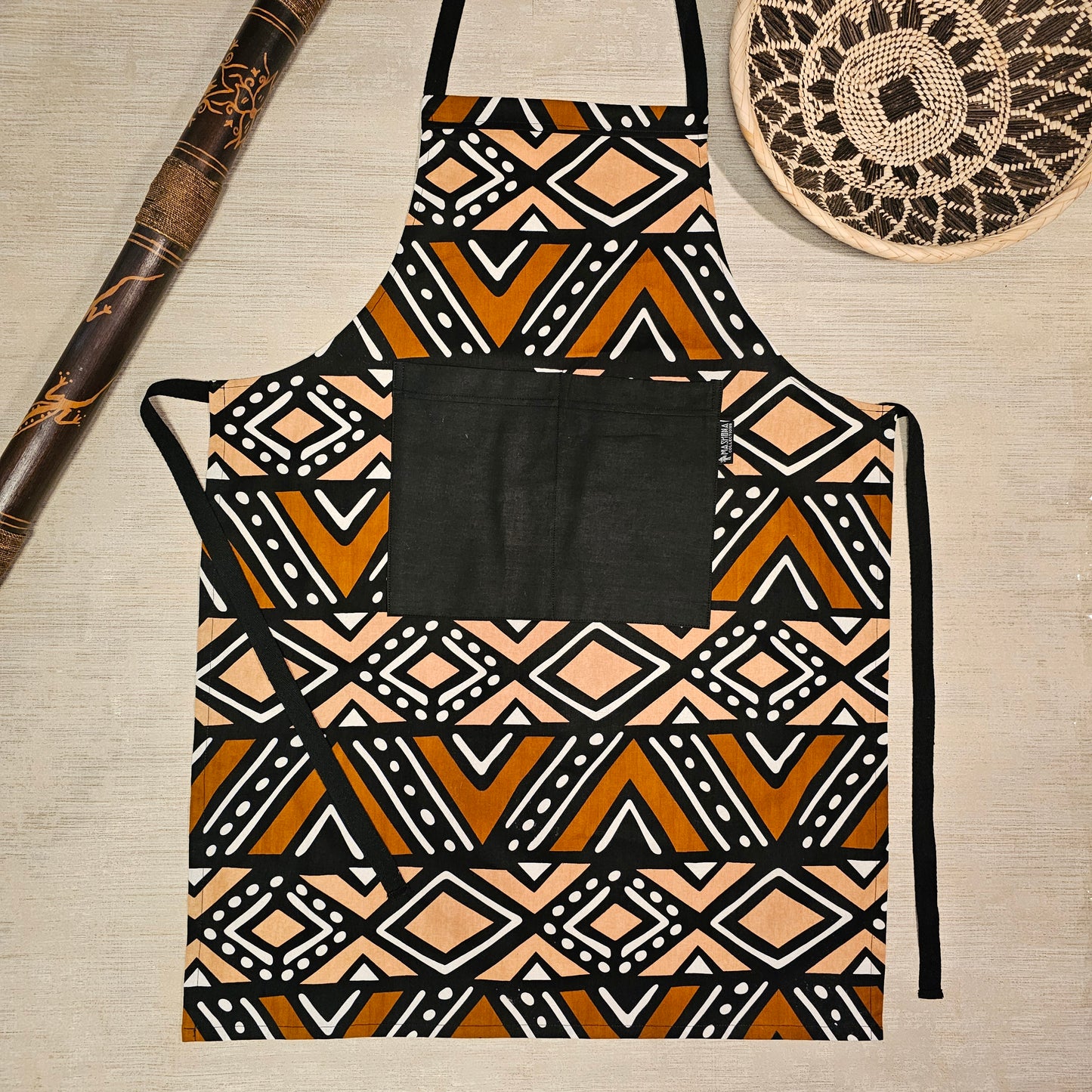 Apron and Matching Oven Gloves Set | 100% Cotton African Print Fabric