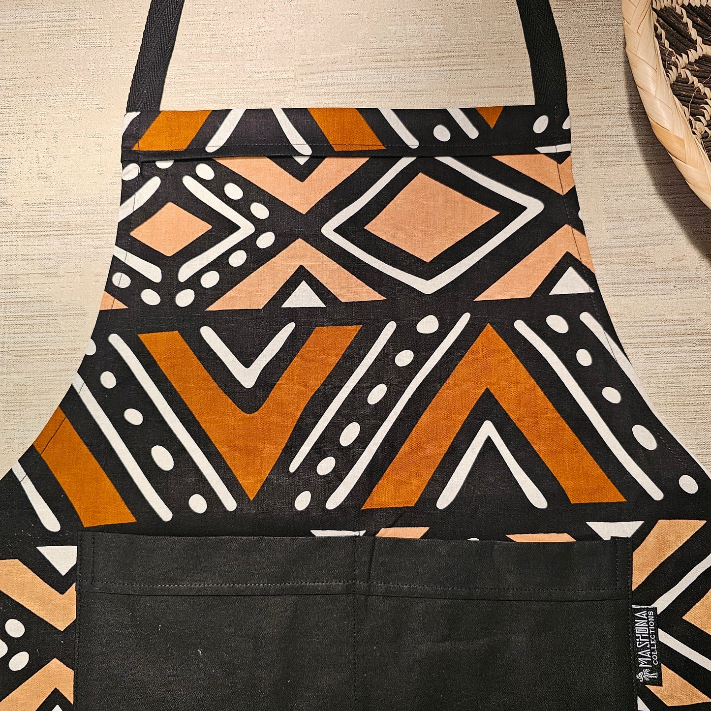 Apron and Matching Oven Gloves Set | 100% Cotton African Print Fabric