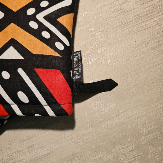Set of 2 Oven Gloves Handmade "Mudcloth" Bogolan Print Inspired African Print