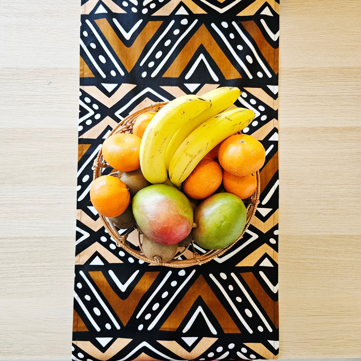 Set of 2 Table Runners 160x35cm | 180x35 | 200x35cm | 100% Cotton African Print Fabric