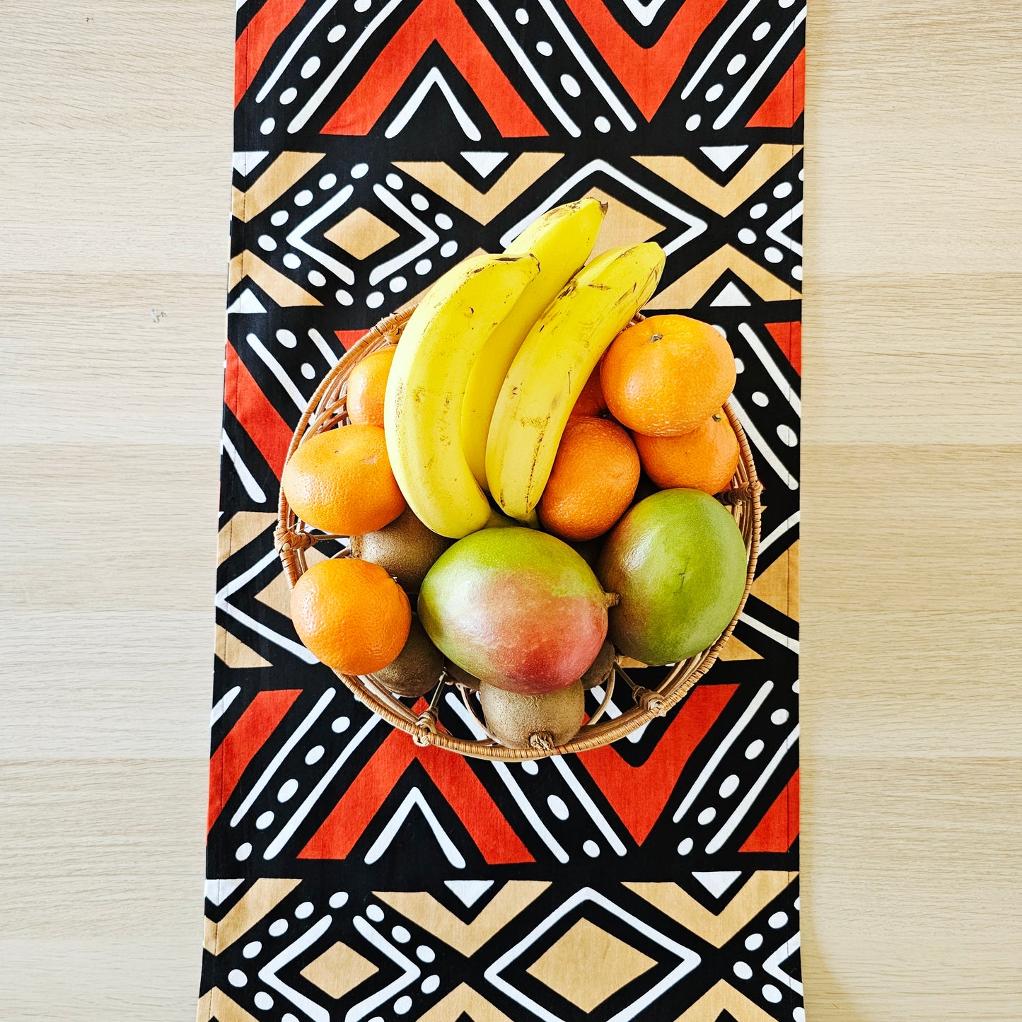 Table Runner 160x35cm | 180x35 | 200x35cm | 100% Cotton African Print Fabric
