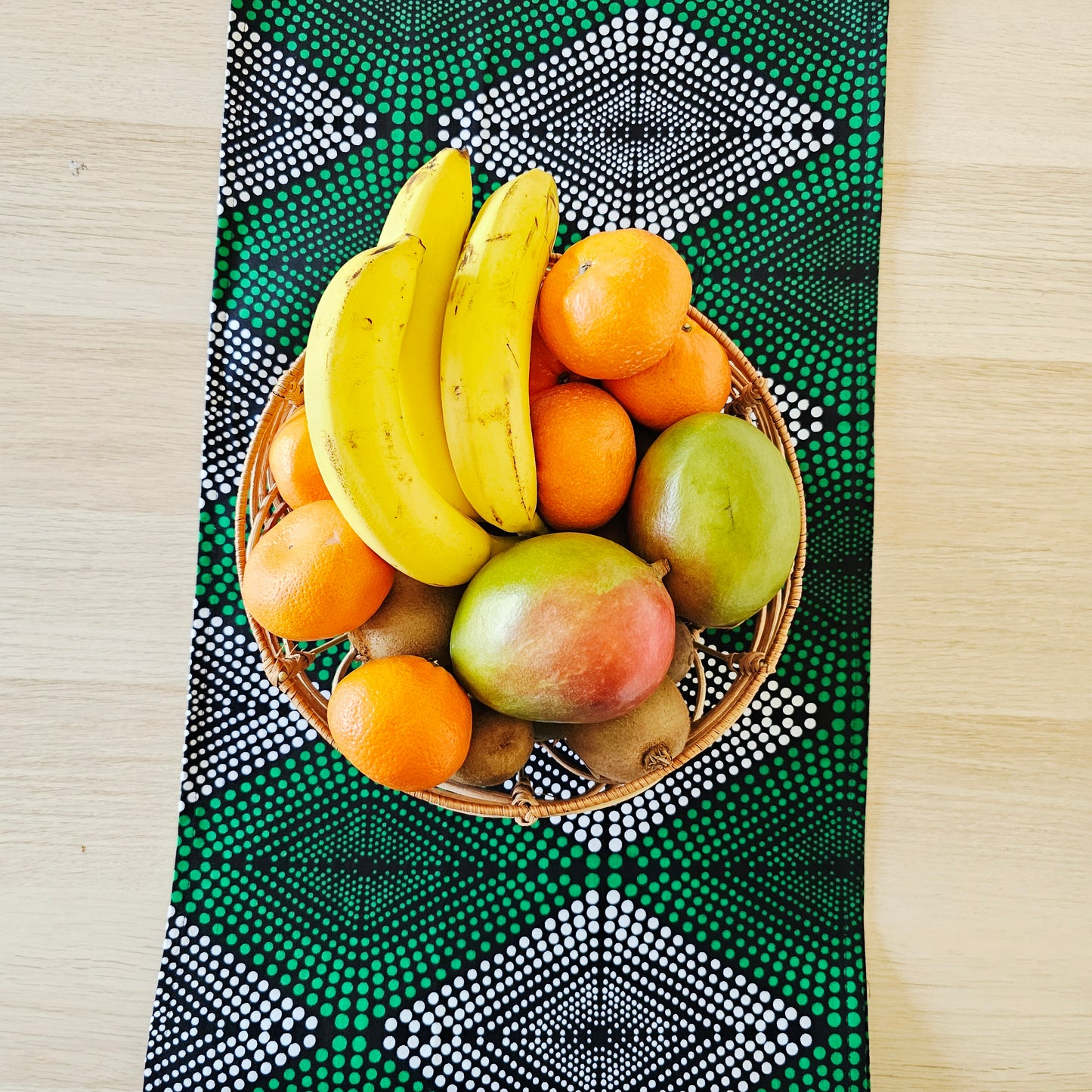 Set of 2 Table Runners 160x35cm | 180x35 | 200x35cm | 100% Cotton African Print Fabric