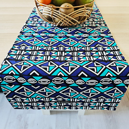 Set of 2 Table Runners 160x35cm | 180x35 | 200x35cm | 100% Cotton African Print Fabric