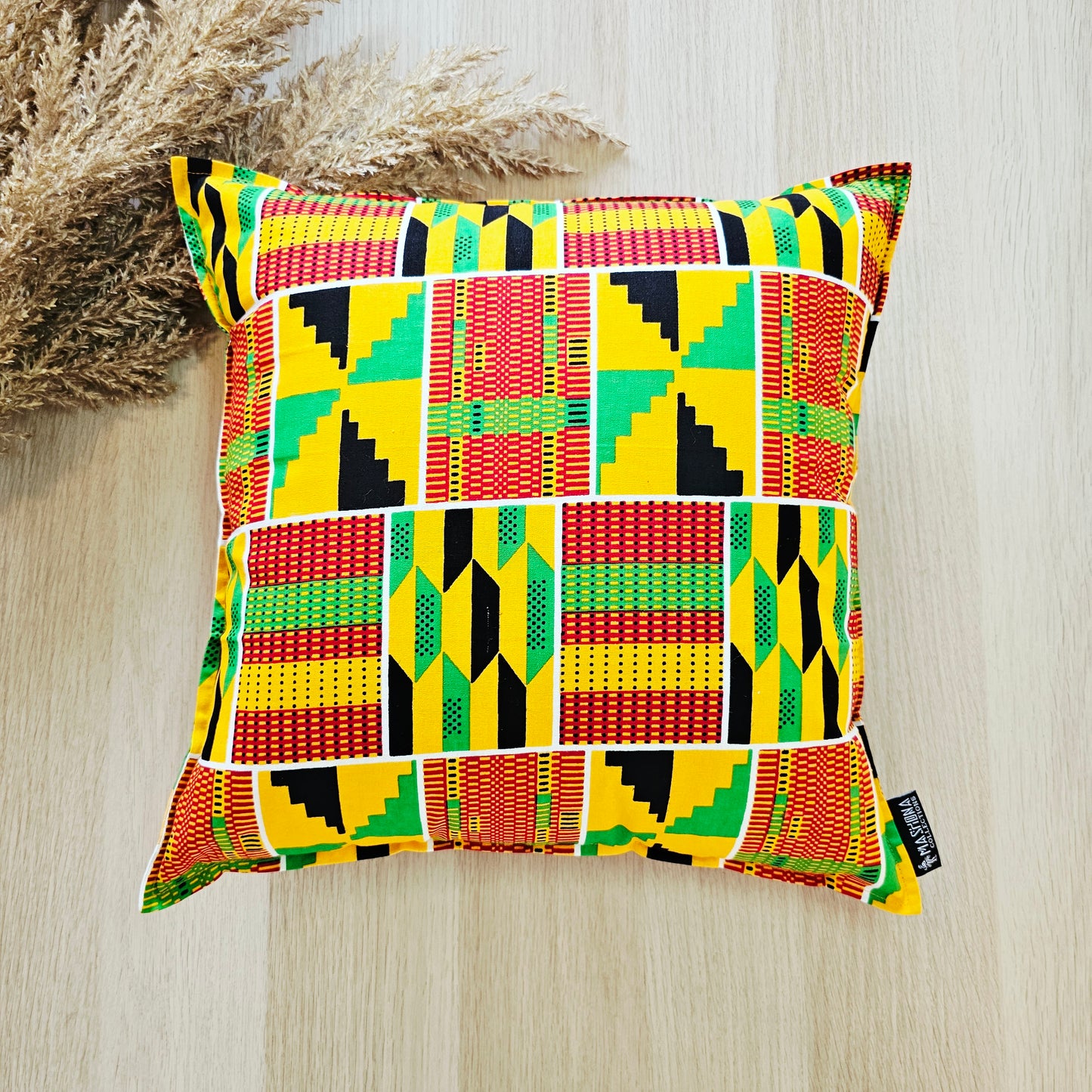 Set of 2 | 4 Cushion Covers |45x45cm | 100% Cotton Wax Ankara Fabric