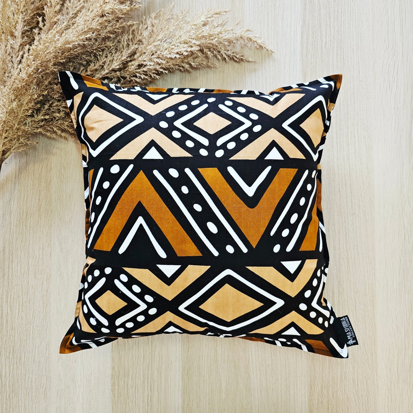 Set of 2 | 4 Cushion Covers |45x45cm | 100% Cotton Wax Ankara Fabric
