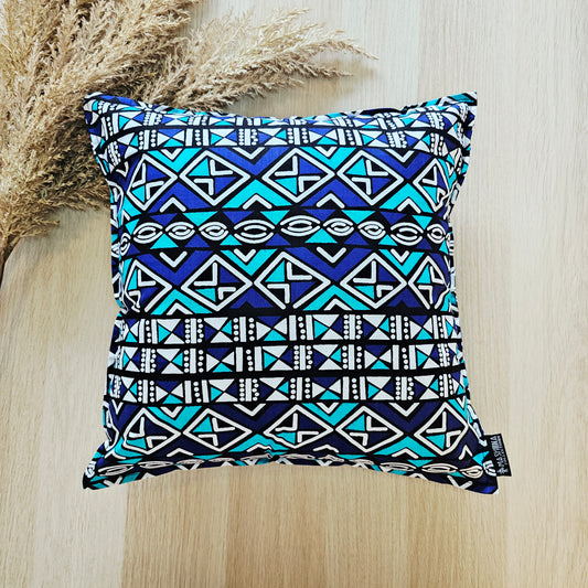 Set of 2 | 4 Cushion Covers |40x40cm | 100% Cotton Wax Ankara Fabric