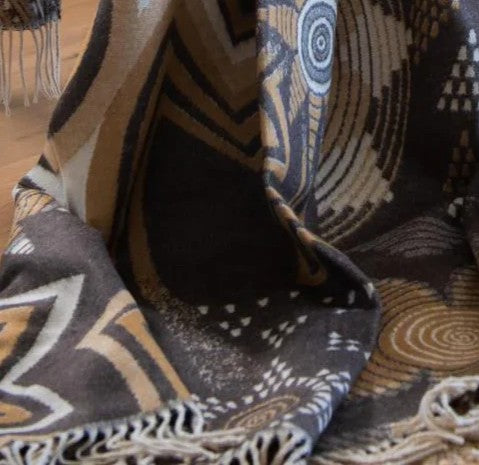 Throw Blanket | Rwanda Cocoa Leather Throw | 150x165cm