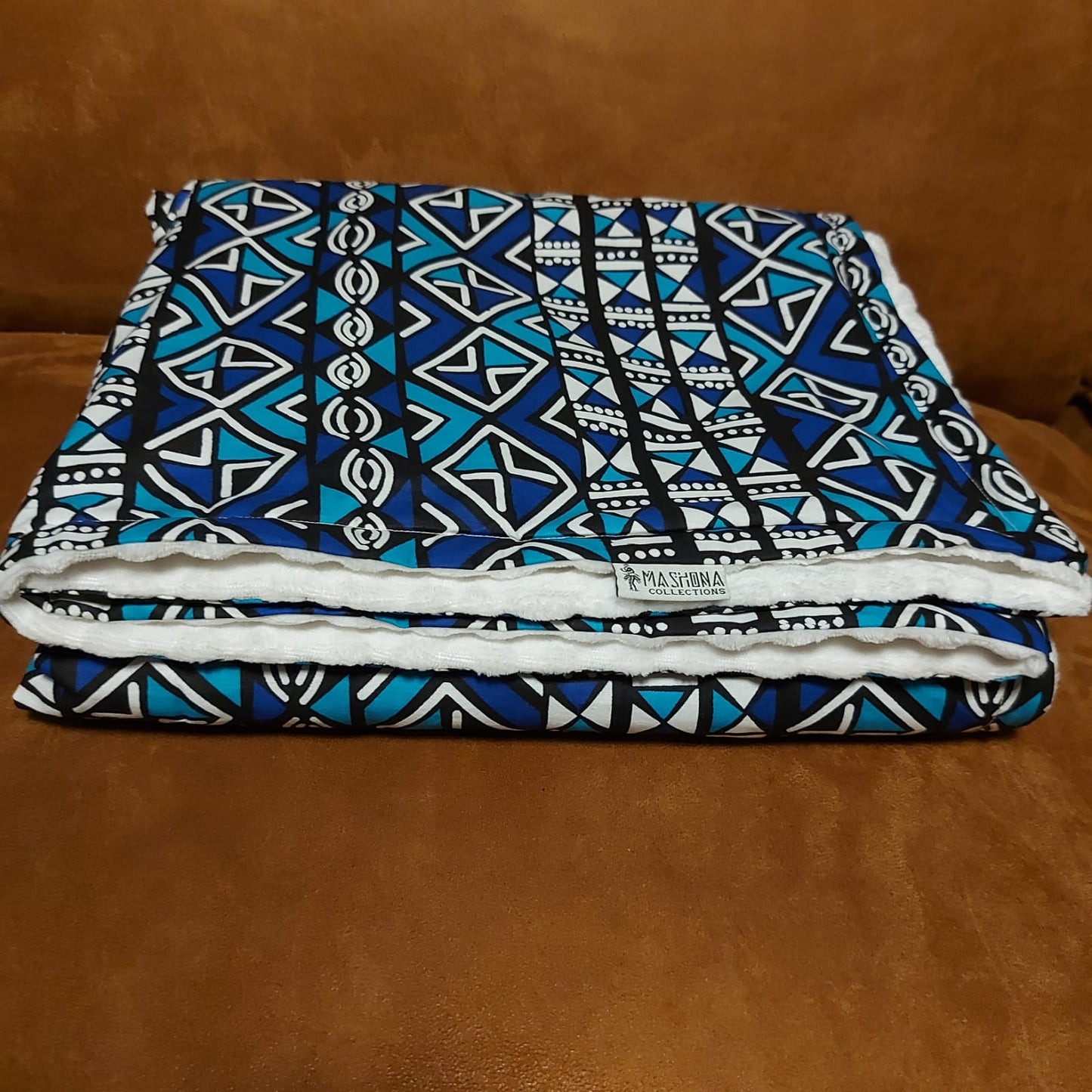 African Print | Mudcloth Print Throw Blanket | 100x150cm