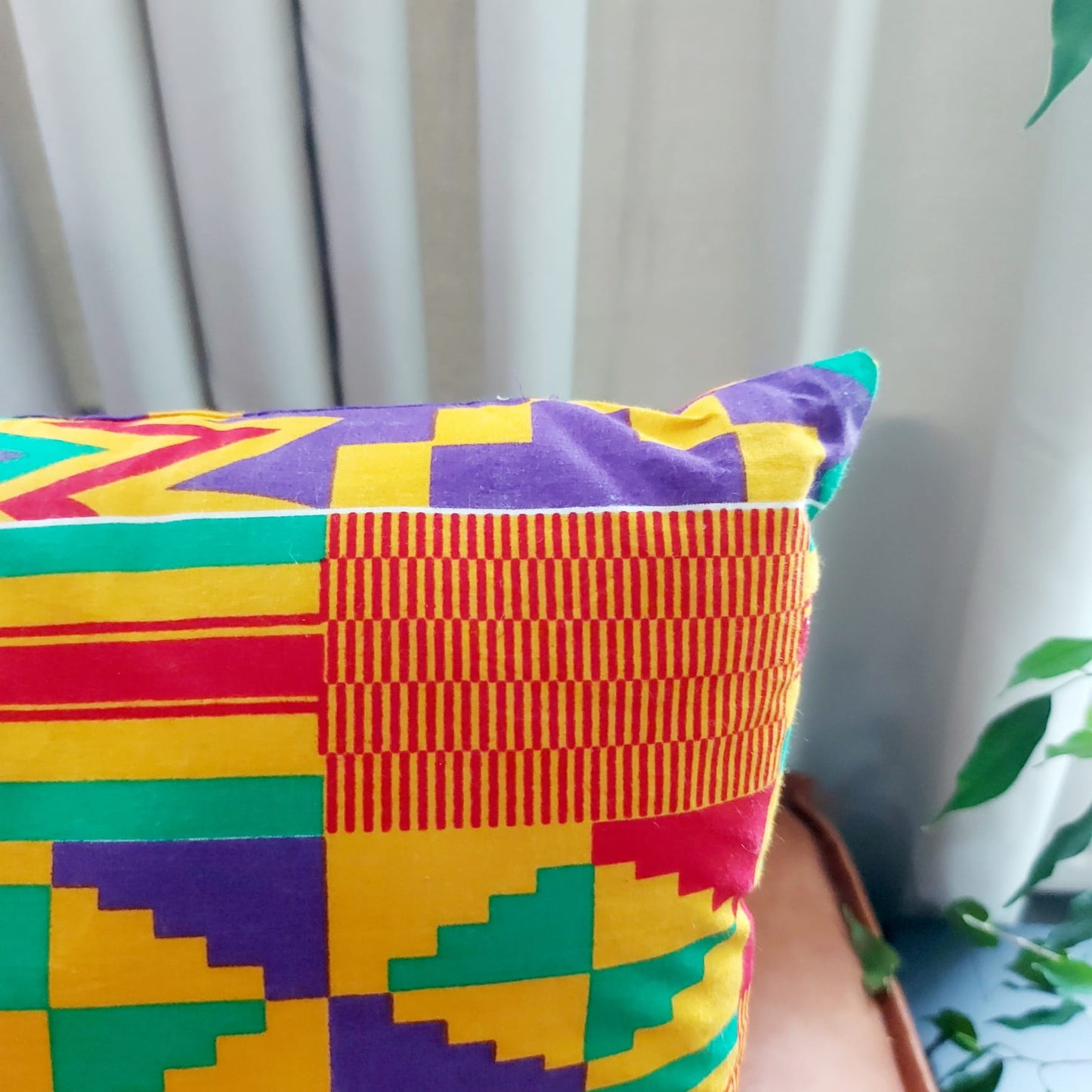African Print Cushion Cover | 100% Cotton | Kente Print | Ankara Cushion Cover