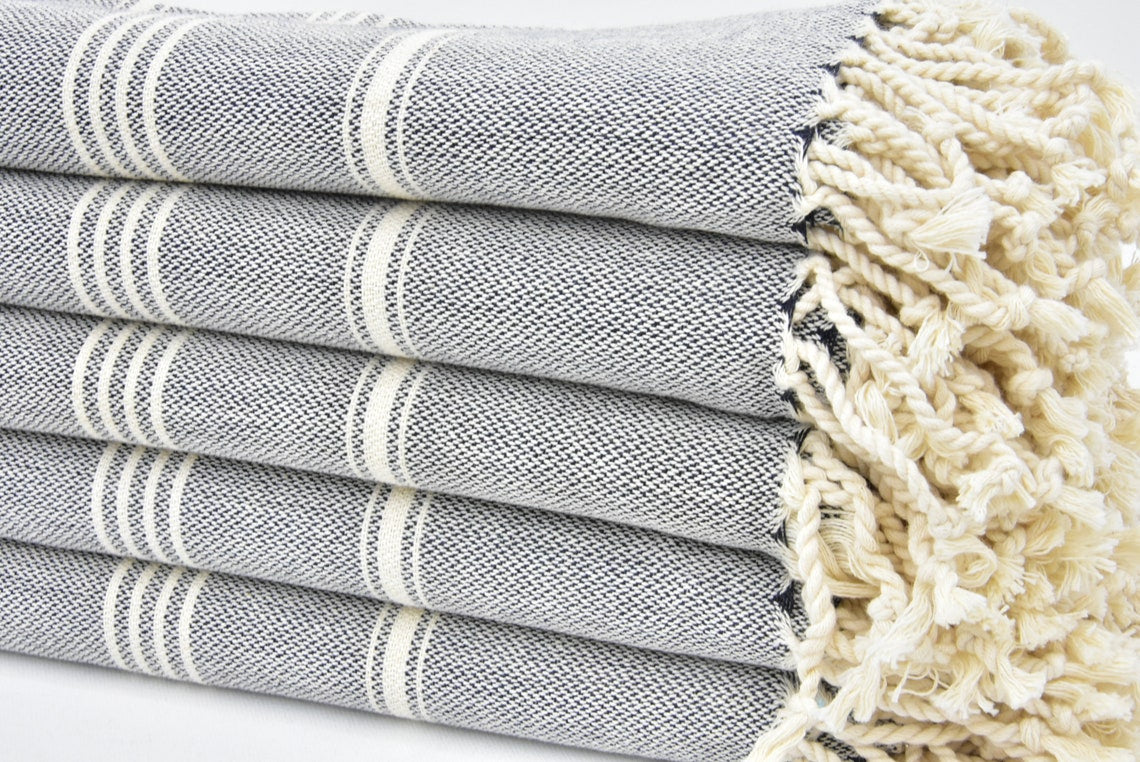 Hammam Towel | Beach Towel | Yoga Towel | 100x80cm made from 100% Turkish Cotton